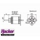 Moteur brushless Hacker A50-12L V4 14 Poles 355Kv 445grs