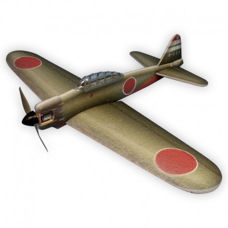 MITSUBISHI A6M2 ZERO KAKI 84CM ARF HACKER MODEL
