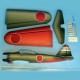 MITSUBISHI A6M2 ZERO KAKI 84CM ARF HACKER MODEL