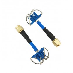 ANTENNE AOMWAY POLARISEE ET CIRCULAIRE BLEU 5.8GHZ SMA