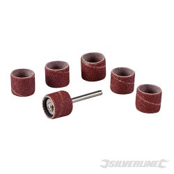 Ensemble de ponçage sur tambour 12,70mm pour outil rotatif 7 pcs