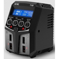 CHARGEUR T100  DUO AC 2x50W SKYRC