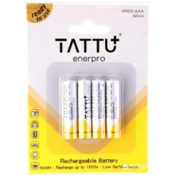 Batterie rechargeable NiMH AAA TATTU 1.2V-800mAh (X4)