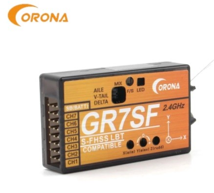 CORONA R8SF SFHSS 2.4MHz 8CH Compatible Receiver for Futaba T6J T6K T8J CORONA R8SF SFHSS 2.4MHz 8CH Compatible Receiver for Futaba T6J T6K T8J