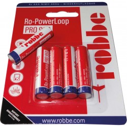 Batterie rechargeable NiMH AAA ROBBE 1.2V-950mAh (X4)
