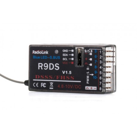 Récepteur R9DS 2.4Ghz 9 voies SBUS RadioLink