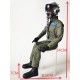 PILOTE CORPS ENTIER ARTICULE 1/6 VERT TOP RC MODEL