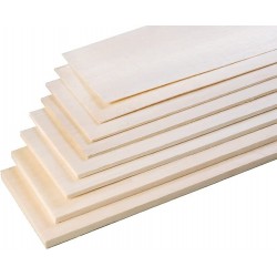 5 planches balsa standard 20/10 100x10cm