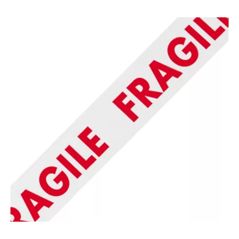 Rouleau adhésif inscription fragile