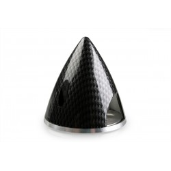 CONE BIPALE EN PLASTIQUE ø70MM CARBONE STYLE