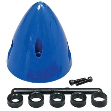 CONE BIPALE EN PLASTIQUE 63MM BLEU DU-BRO