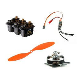 Set équipement pour modèle Super Extra et LASER 200 Factory (motorisation, servos)