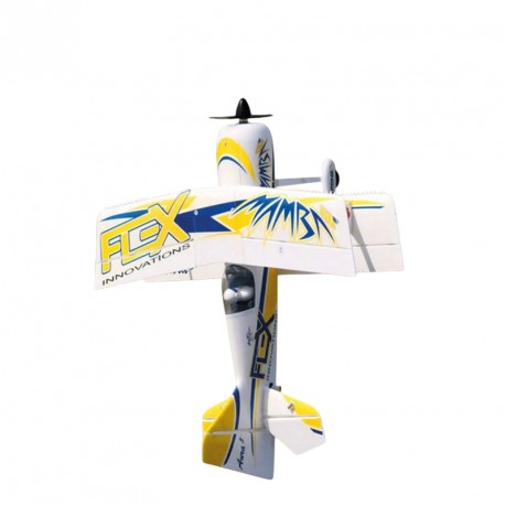 MAMBA 60E BIPLAN 1353MM PNP + AURA 8 JAUNE/BLEU PREMIER AIRCRAFT