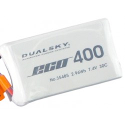 Accu lipo 400mAh 2S 30C ECO DUALSKY