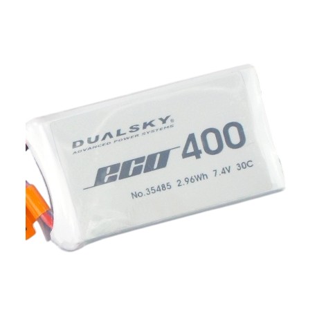 Accu lipo 400mAh 2S 30C ECO DUALSKY
