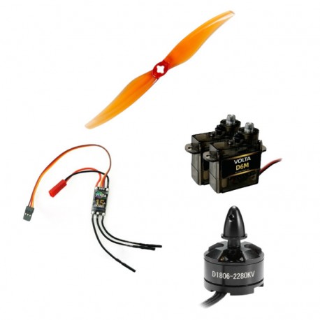 Set équipement pour THE WITCH RC Factory (motorisation, servos)