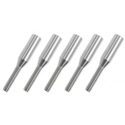 EMBOUT A COLLER M3 / 6MM POUR TUBE CARBONE (5pcs)