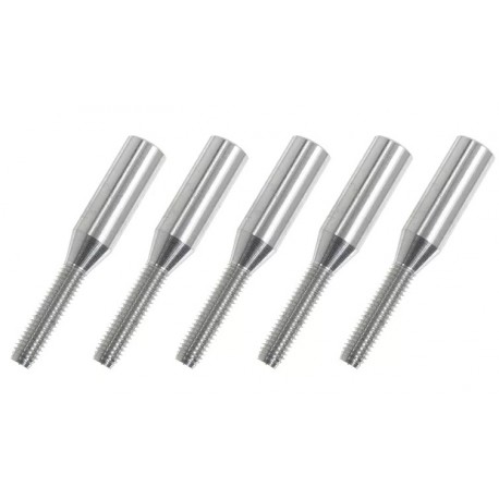 EMBOUT A COLLER M3 / 6MM POUR TUBE CARBONE (5pcs)