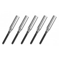 EMBOUT A COLLER M2 / 3MM POUR TUBE CARBONE (5pcs)