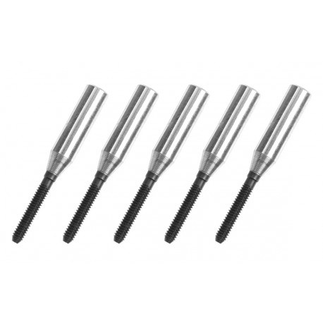 EMBOUT A COLLER M2 / 3MM POUR TUBE CARBONE (5pcs)