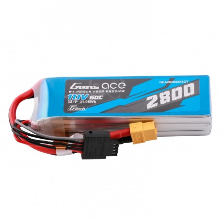 Accu LiPo GENS ACE G-Tech 2800mAh 3S 60C