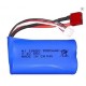 Accu Li-Ion 7.2V 3500mAh 2S 18650 pour TWIN X14/X14S Taranis X7/X7S