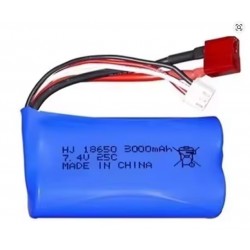 Accu Li-Ion 7.2V 3000mAh 2S 18650 pour TWIN X14/X14S Taranis X7/X7S